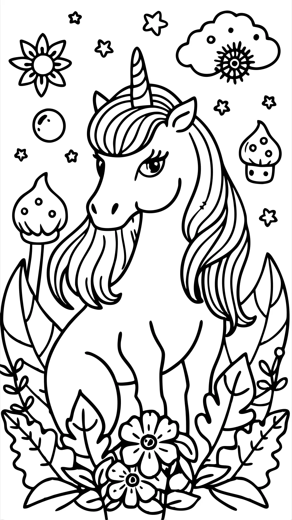 coloriage de licorne adultes